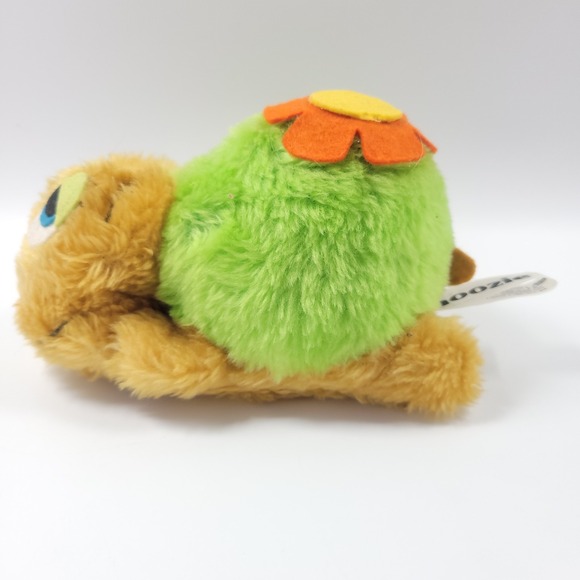 VTG Wallace Berrie Snoozie 6" Plush Turtle w/ Flower On Shell 1975‎ - Picture 4 of 12